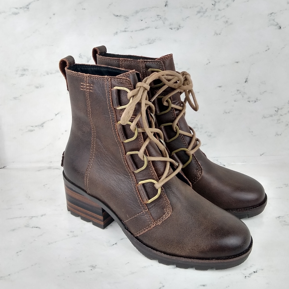*LAST 1*NEW Sorel Cate Lace Up Waterproof Boot - Picture 5 of 8